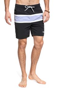 Wrangler - SPODENKI WRANGLER SWIMSHORT FADED BLACK W4B01WDV6. Kolor: czarny. Wzór: kolorowy #5