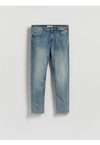 Reserved - Jeansy slim z efektem sprania - indigo jeans