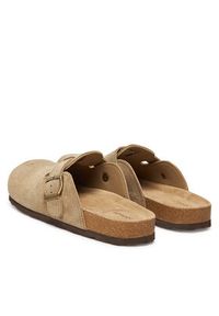 DeeZee Klapki W23Q22095 Beżowy. Kolor: beżowy. Materiał: zamsz, skóra