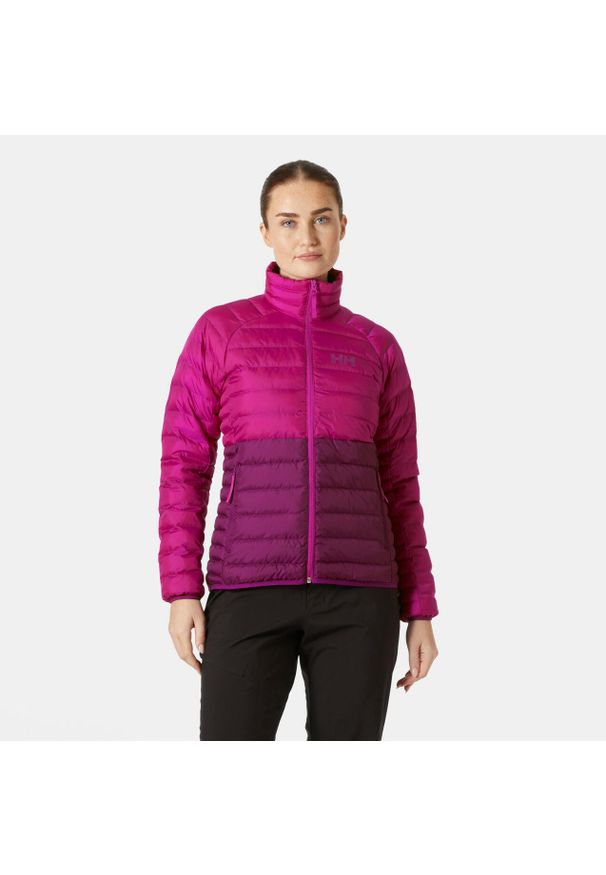 Damska kurtka ocieplana Helly Hansen Banff. Kolor: fioletowy. Materiał: puch. Sezon: zima. Sport: narciarstwo