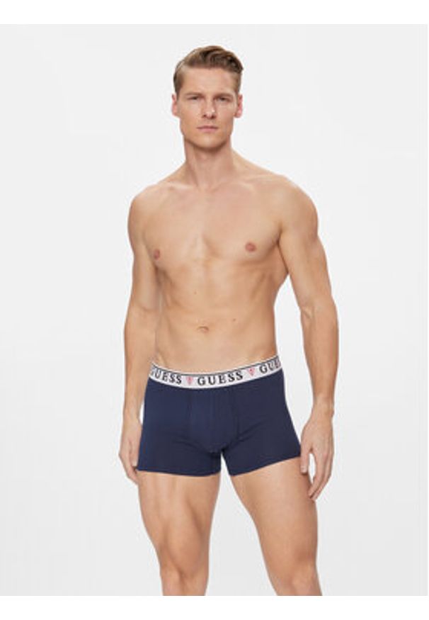 Guess Komplet 3 par bokserek Brian U97G01 KCD31 Kolorowy. Materiał: bawełna. Wzór: kolorowy