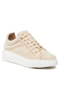 Max Mara Sneakersy Maxisf 24147610916 Beżowy. Kolor: beżowy. Materiał: zamsz, skóra #4