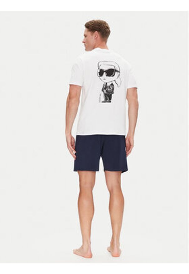 Karl Lagerfeld - KARL LAGERFELD Piżama A2M45007 Granatowy Regular Fit. Kolor: niebieski. Materiał: bawełna