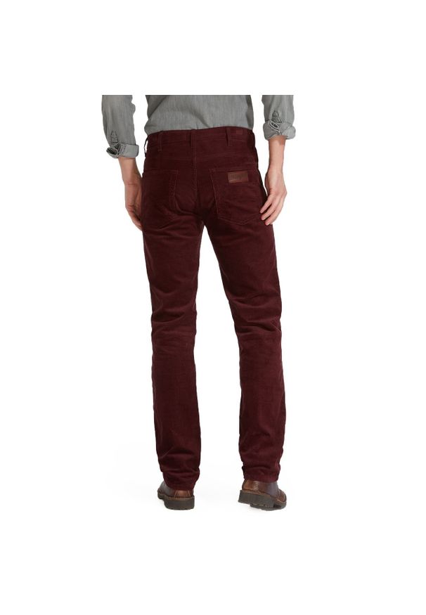 Wrangler - WRANGLER ARIZONA STRETCH MĘSKIE SPODNIE MATERIAŁOWE DAMSON W12ON930Y. Materiał: materiał