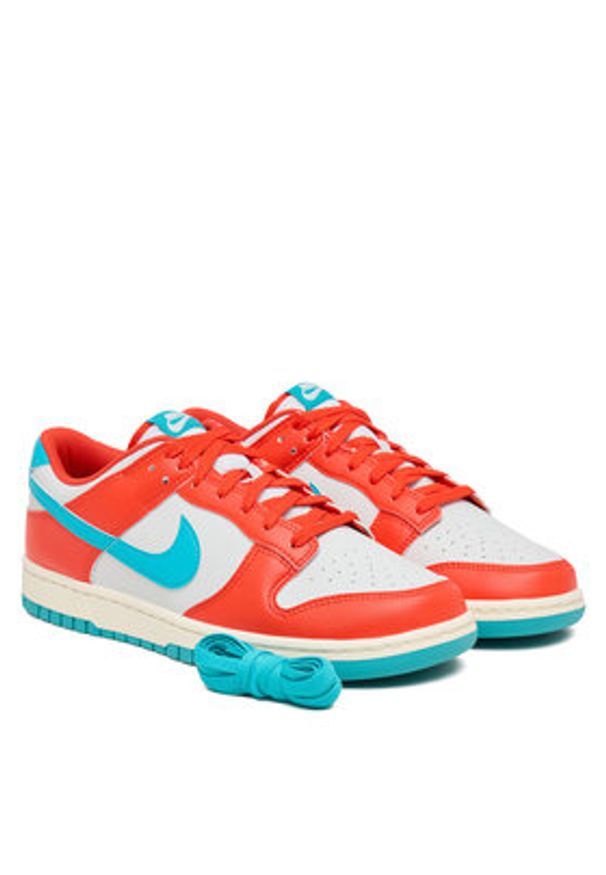 Nike Sneakersy Dunk Low Retro HF5441 601 Czerwony. Kolor: czerwony. Materiał: skóra