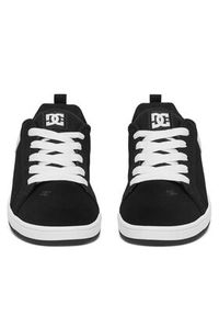 DC Shoes Sneakersy COURT GRAFFIK ADBS100207-BKW Czarny. Kolor: czarny. Materiał: nubuk, skóra #4
