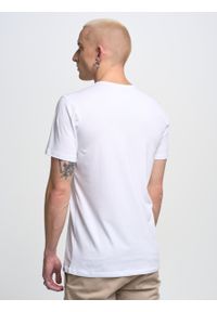 Big-Star - Koszulka męska z bawełny supima Supiclassic 101. Kolor: biały. Materiał: bawełna #4