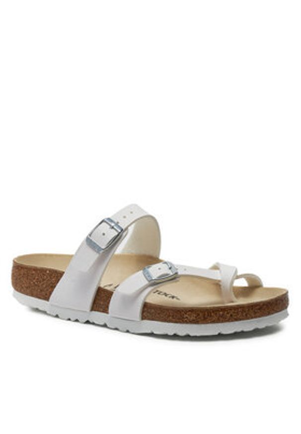 Birkenstock Japonki Mayari 0071051 Biały. Kolor: biały. Materiał: skóra