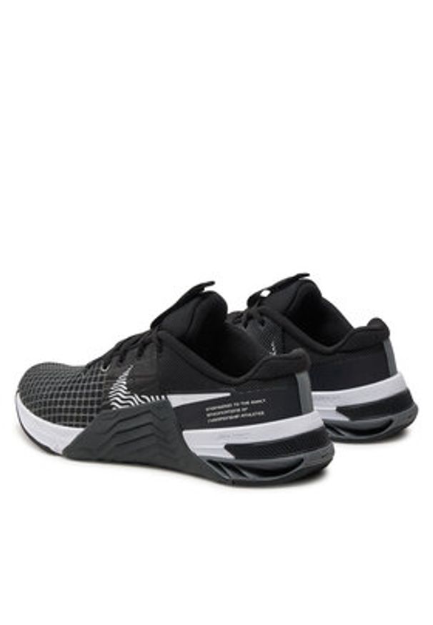 Nike Buty na siłownię Metcon 8 DO9327 001 Czarny. Kolor: czarny. Materiał: materiał, mesh. Sport: fitness