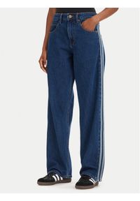 Adidas - adidas Jeansy adicolor Firebird KD1499 Niebieski Loose Fit. Kolor: niebieski #1