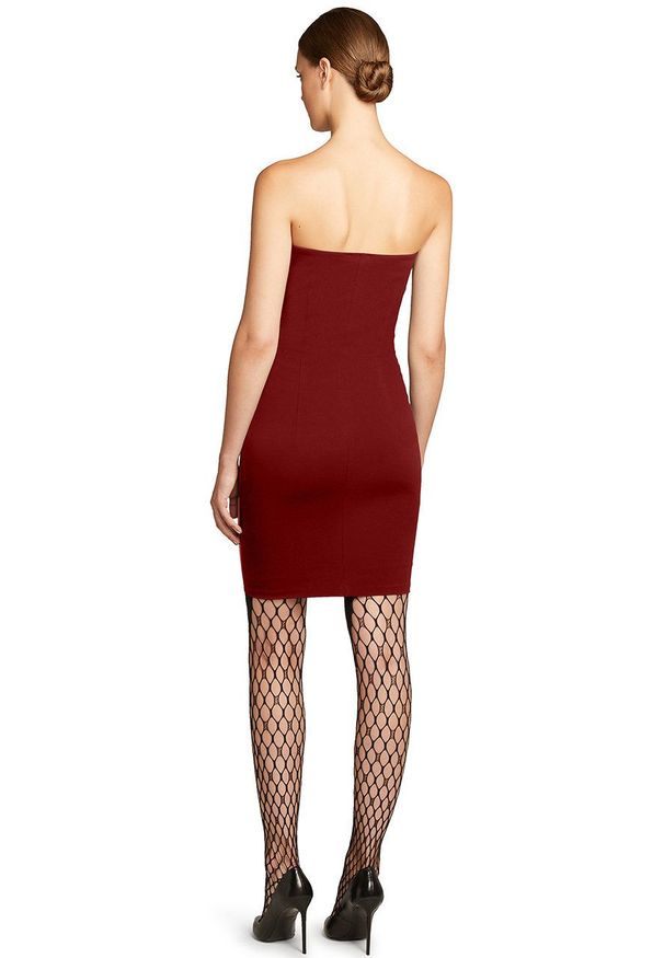 Wolford Sukienka Jo kolor bordowy mini dopasowana. Kolor: czerwony. Materiał: materiał. Typ sukienki: dopasowane. Długość: mini