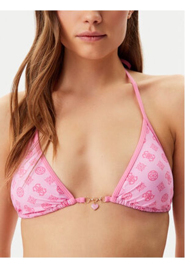 Guess Góra od bikini E5GJ27 KCRL2 Różowy. Kolor: różowy. Materiał: syntetyk