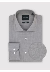 Pako Lorente - PAKO LORENTE – Szara koszula męska. Kolor: szary. Materiał: wiskoza, poliester, elastan. Długość rękawa: długi rękaw. Długość: długie #1