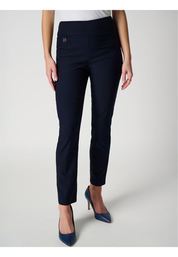 Joseph Ribkoff Spodnie materiałowe 201483NOS Granatowy Slim Fit. Kolor: niebieski. Materiał: wiskoza