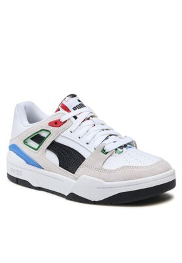 Puma Sneakersy Slipstream Trash Talk Jr 394357 01 Biały. Kolor: biały. Materiał: skóra