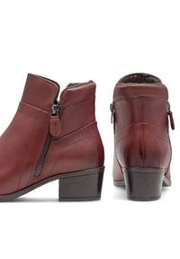 Go Soft Botki EST-GUSTA-11 Bordowy. Kolor: czerwony. Materiał: skóra #3