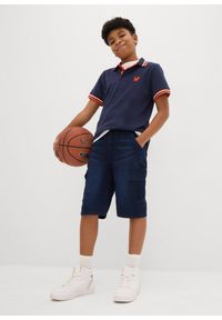 bonprix - Bermudy dżinsowe dresowe, Regular Fit. Kolor: niebieski #3