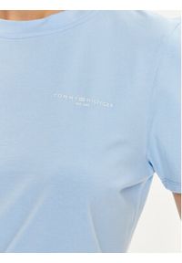 TOMMY HILFIGER - Tommy Hilfiger T-Shirt 1985 WW0WW37877 Błękitny Regular Fit. Kolor: niebieski. Materiał: bawełna #3