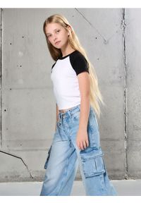 Sinsay - Spodnie wide leg z kieszeniami cargo - Inny