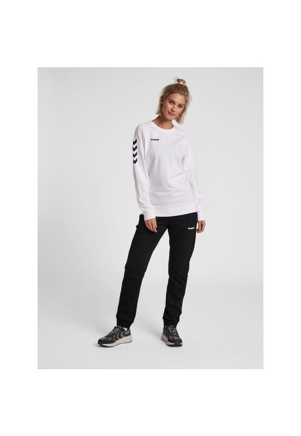 Bluza do piłki ręcznej damska Hummel Go Cotton Sweatshirt Woman. Kolor: biały