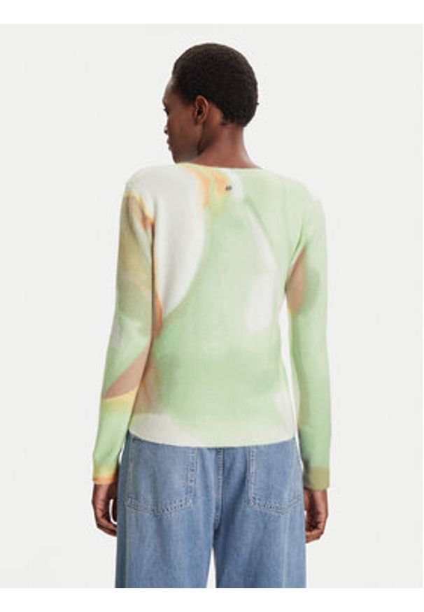 Desigual Sweter Oulu 25WWJF13 Zielony Regular Fit. Kolor: zielony. Materiał: syntetyk