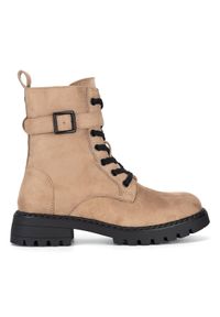 DeeZee Trzewiki WS6111-27 Beżowy. Kolor: beżowy. Materiał: materiał #1
