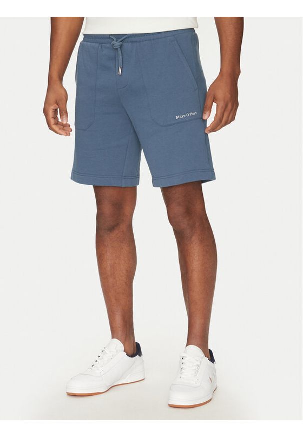 Marc O'Polo Szorty sportowe 523 4024 17010 Niebieski Regular Fit. Kolor: niebieski. Materiał: bawełna. Styl: sportowy