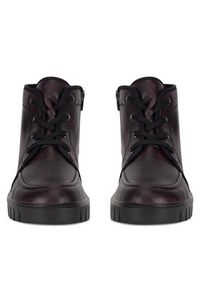 Rieker Trzewiki Y3407-35 Bordowy. Kolor: czerwony. Materiał: materiał #5