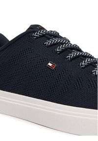 TOMMY HILFIGER - Tommy Hilfiger Sneakersy Knit Cupsole FW0FW09289 Granatowy. Kolor: niebieski. Materiał: materiał #6
