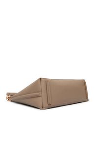 Calvin Klein Torebka Emblem Hw Pebble Shoulder Bag LV04F3495G Beżowy. Kolor: beżowy. Materiał: skórzane #3