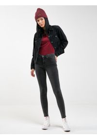 Big-Star - Spodnie jeans damskie Melinda High Waist 997. Stan: podwyższony. Kolor: czarny #3