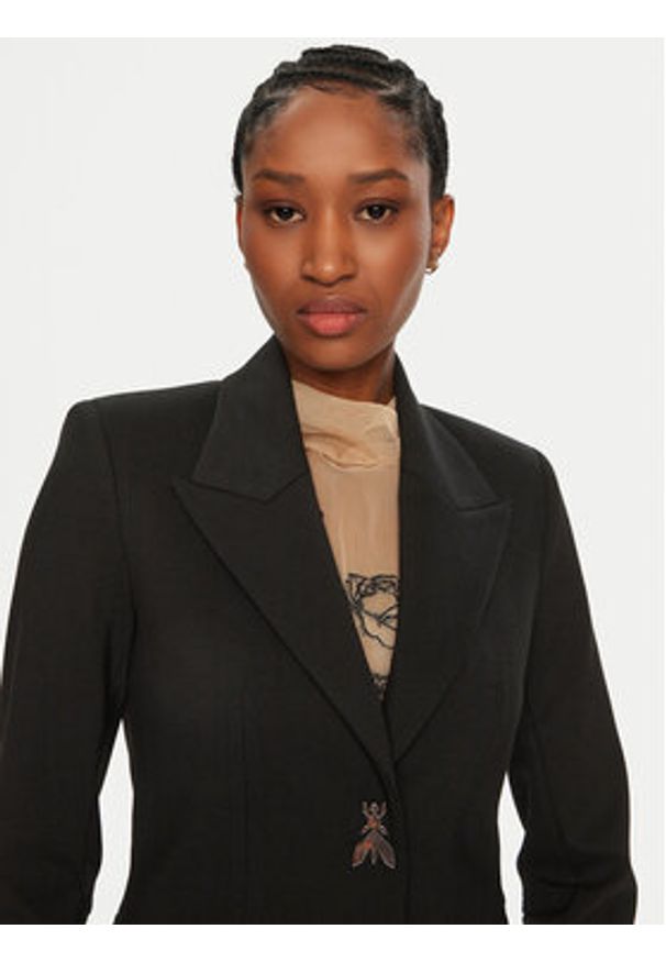 Patrizia Pepe Marynarka 8S0506/A025-K103 Czarny Regular Fit. Kolor: czarny. Materiał: syntetyk