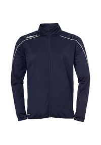 UHLSPORT - Kurtka Uhlsport Stream 22. Kolor: niebieski, biały, wielokolorowy. Materiał: tkanina, dresówka. Sport: fitness, piłka nożna
