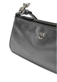 Pinko - PINKO Torebka Half Moon Baguette Mini AI 25-26 PLTT 105069 A2O9 Srebrny. Kolor: srebrny. Materiał: skórzane #4