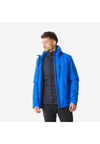 FORCLAZ - Kurtka turystyczna męska zimowa Quechua SH500 3w1 mountain -10°C wodoodporna. Materiał: tkanina. Sezon: zima. Sport: turystyka piesza