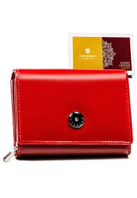 Damski portfel skórzany RFID z przegrodami - Peterson. Materiał: skóra #1