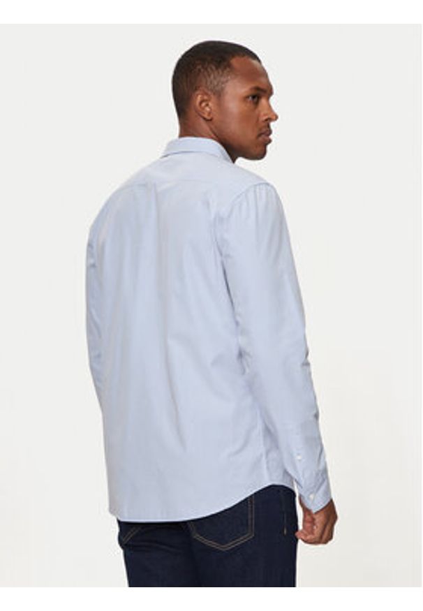 Guess Jeans Koszula M4YH35 WGCF1 Błękitny Slim Fit. Kolor: niebieski. Materiał: bawełna