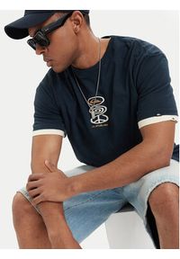 Quiksilver T-Shirt Harmony Spiral EQYZT08304 Granatowy Regular Fit. Kolor: niebieski. Materiał: bawełna #5