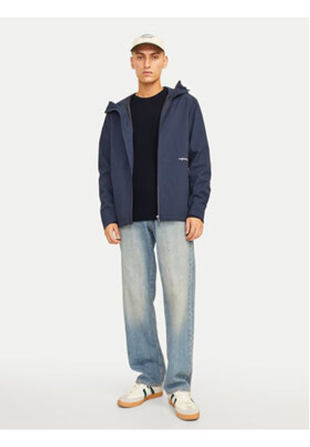 Jack & Jones Sweter Perfect 12257771 Granatowy Regular Fit. Kolor: niebieski. Materiał: bawełna