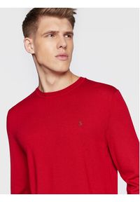 Polo Ralph Lauren Sweter 710876846009 Czerwony Slim Fit. Typ kołnierza: polo. Kolor: czerwony. Materiał: wełna #4