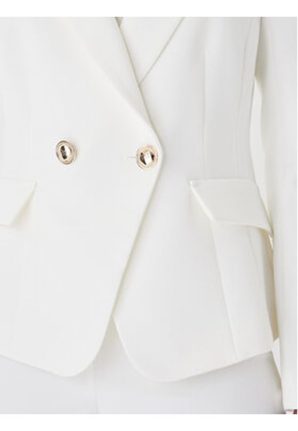 Rinascimento Marynarka CFC0128643003 Biały Regular Fit. Kolor: biały. Materiał: syntetyk