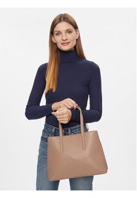 Calvin Klein Torebka Ck Must Tote Md Epi Mono K60K610628 Brązowy. Kolor: brązowy. Materiał: skórzane #5