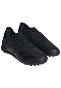 Adidas - Buty piłkarskie adidas Predator Accuracy.3 Tf Jr GW7080 czarne czarne. Zapięcie: sznurówki. Kolor: czarny. Materiał: syntetyk, materiał. Szerokość cholewki: normalna. Sport: piłka nożna #3