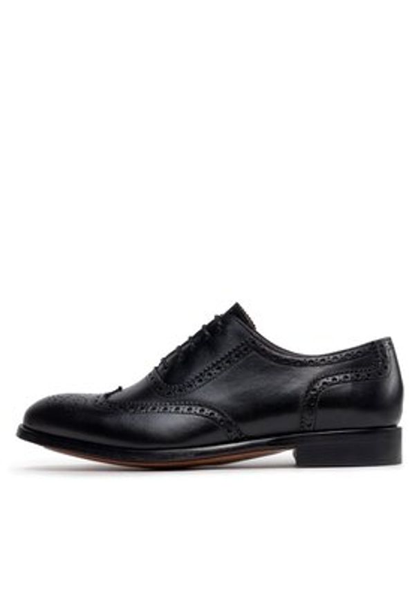 Lord Premium Półbuty Brogues 5501 Czarny. Kolor: czarny. Materiał: skóra