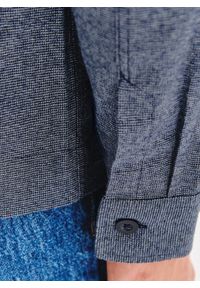 Pako Lorente - PAKO LORENTE - Granatowa koszula overshirt. Okazja: na co dzień. Kolor: niebieski. Materiał: bawełna. Długość rękawa: długi rękaw. Długość: długie. Styl: casual #3