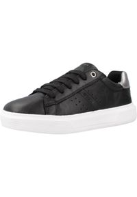 Geox - Buty GEOX J NETTUNO G. Czarny. Kolor: czarny. Materiał: tkanina, skóra. Sport: turystyka piesza