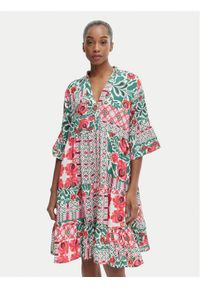 Iconique Sukienka letnia Morena IC26-094 Kolorowy Relaxed Fit. Materiał: syntetyk. Wzór: kolorowy. Sezon: lato #1
