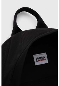 Tommy Jeans plecak damski kolor czarny mały z nadrukiem. Kolor: czarny. Materiał: poliester. Wzór: nadruk #6