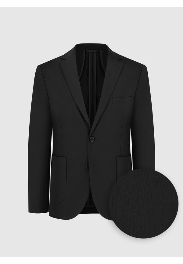 Pako Lorente - PAKO LORENTE – Marynarka garniturowa w kolorze czarnym. Kolor: czarny. Materiał: poliamid, elastan. Wzór: gładki