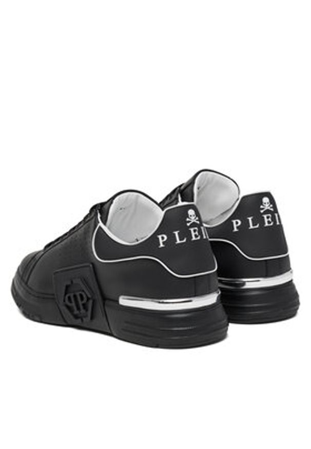 Philipp Plein - PHILIPP PLEIN Sneakersy Top Hexagon PAES USC0775 PLE005N Czarny. Kolor: czarny. Materiał: skóra